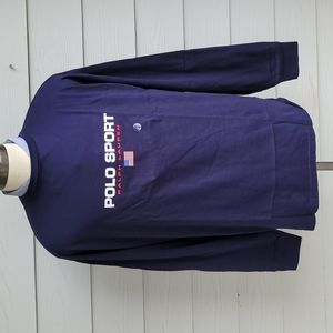POLO SPORT Ralph Lauren VTG Navy Regatta Rowing Cotton XL Long Sleeve‎ Shirt NEW